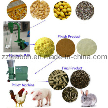 Alimentación para granjas pequeñas Molino de pellets Equipo de procesamiento de piensos 500kg / H Molino de grano de partículas de 3-5mm